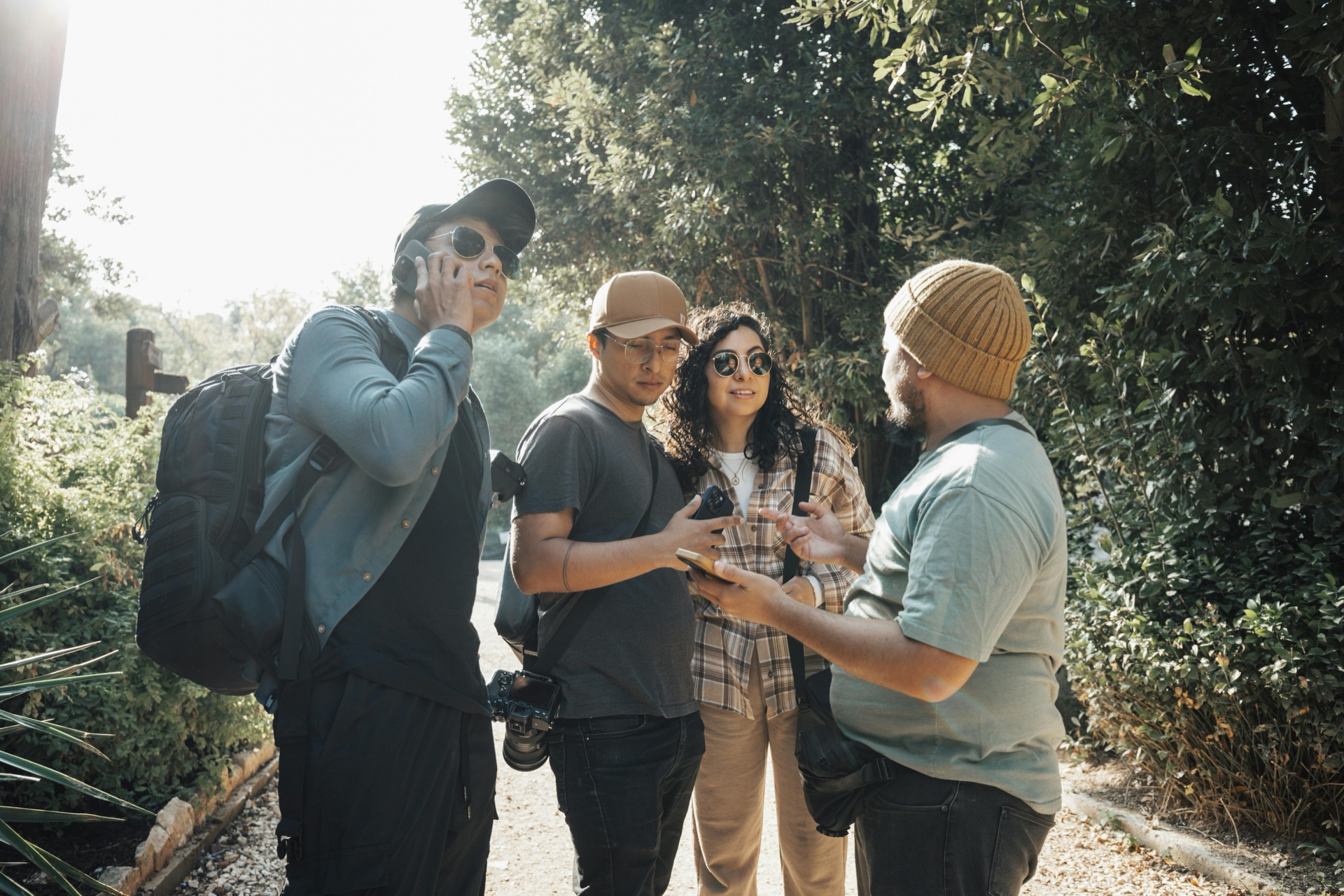 students discussing