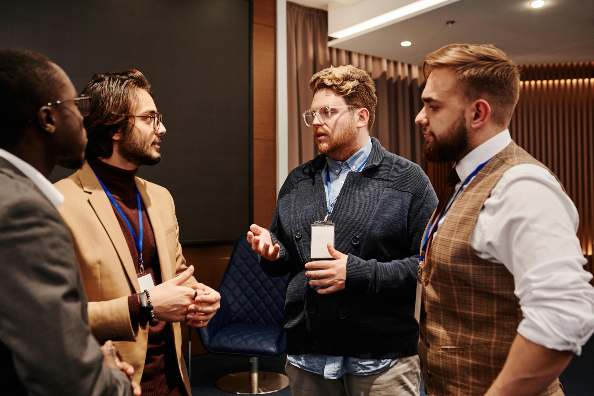 students discussing