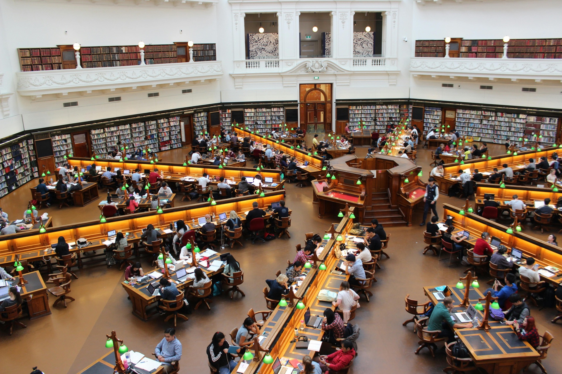 students learning