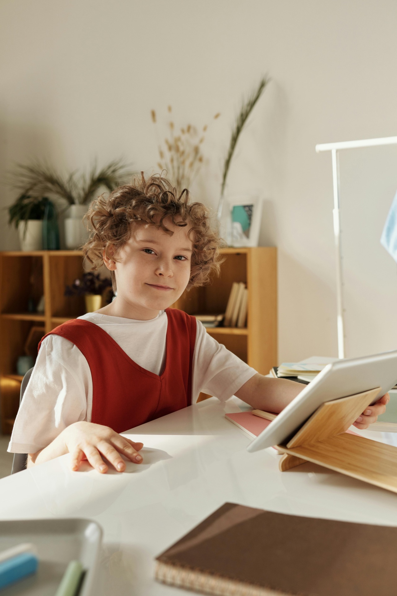 child writing